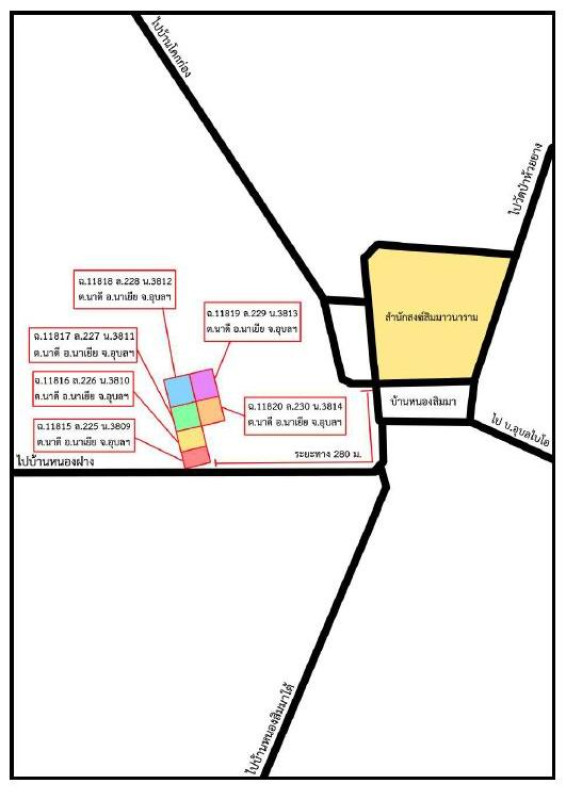 ที่ดินเปล่า อุบลราชธานี นาเยีย นาดี 50000