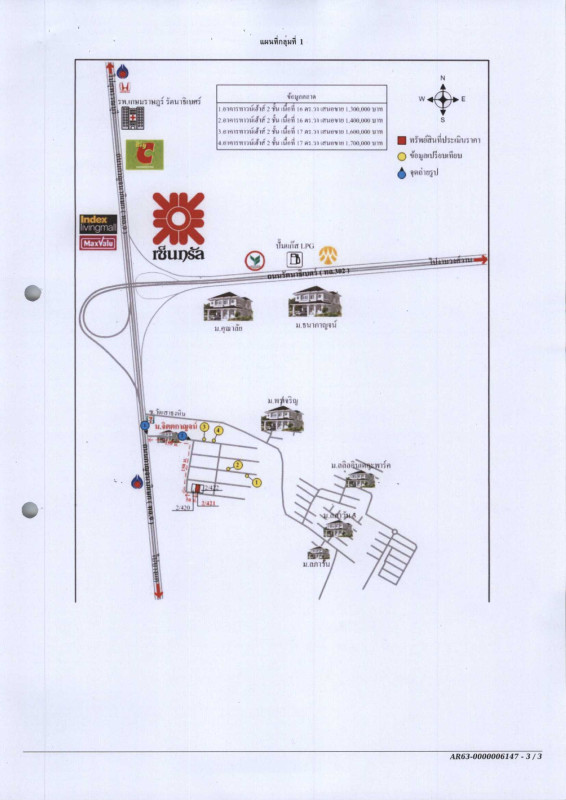 ทาวน์เฮ้าส์ นนทบุรี บางใหญ่ เสาธงหิน 1305000