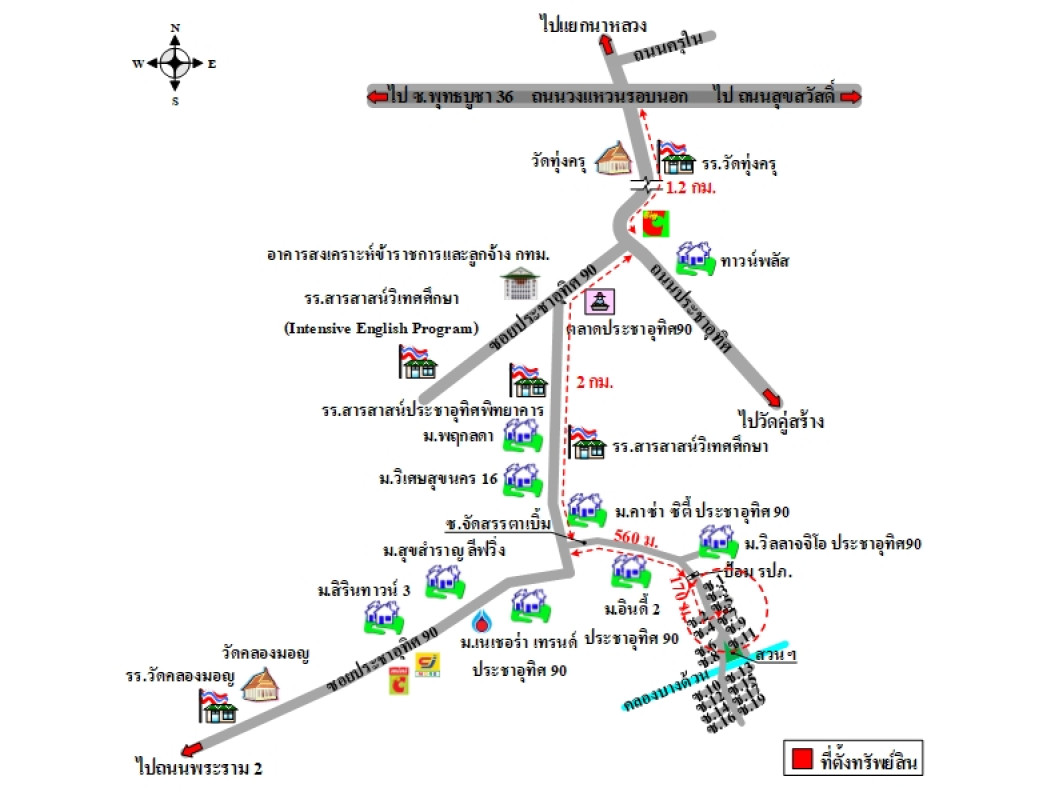 ทาวน์เฮ้าส์ อินดี้ 3 สมุทรปราการ พระสมุทรเจดีย์ ในคลองบางปลากด 1976000