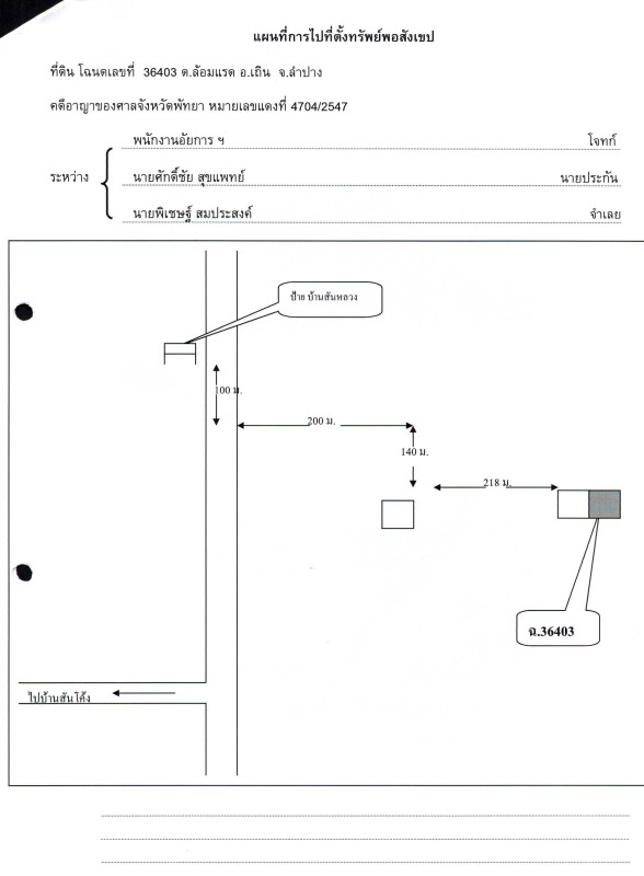 ที่ดินเปล่า ลำปาง เถิน ล้อมแรด 177800