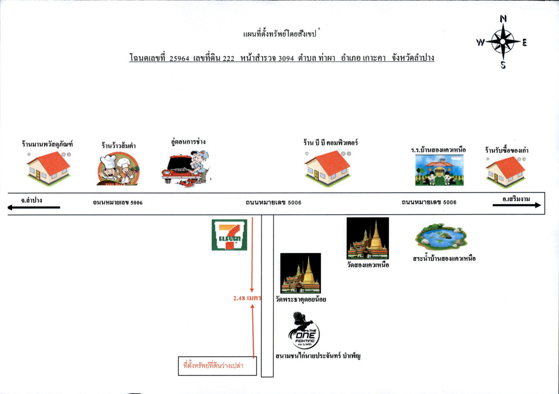 ที่ดินเปล่า ลำปาง เกาะคา ท่าผา 3109170