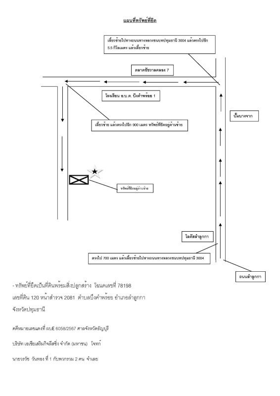 ทาวน์เฮ้าส์ ปทุมธานี ลำลูกกา บึงคำพร้อย 697688
