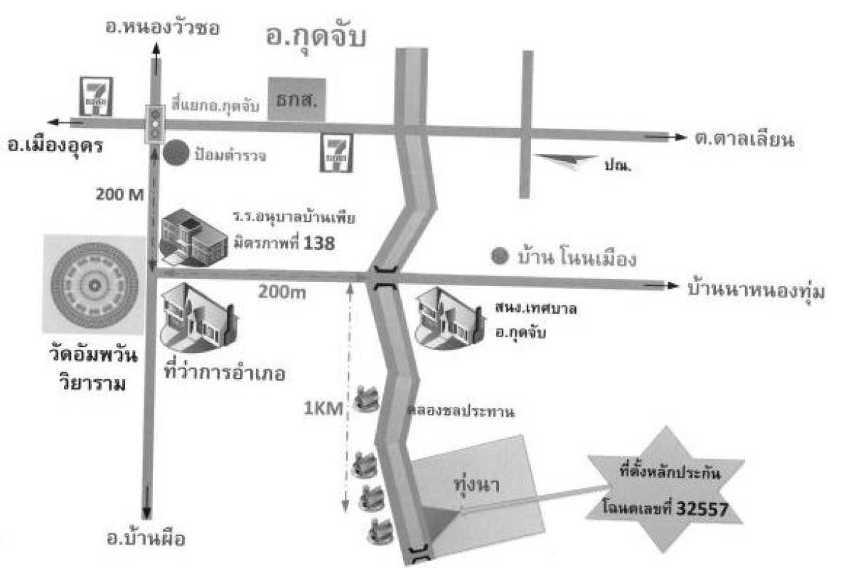 บ้านเดี่ยว อุดรธานี กุดจับ เมืองเพีย 1923600