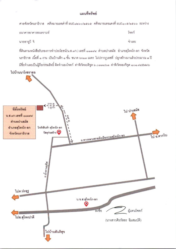 บ้านเดี่ยว นราธิวาส สุไหงโก-ลก ปาเสมัส 702157