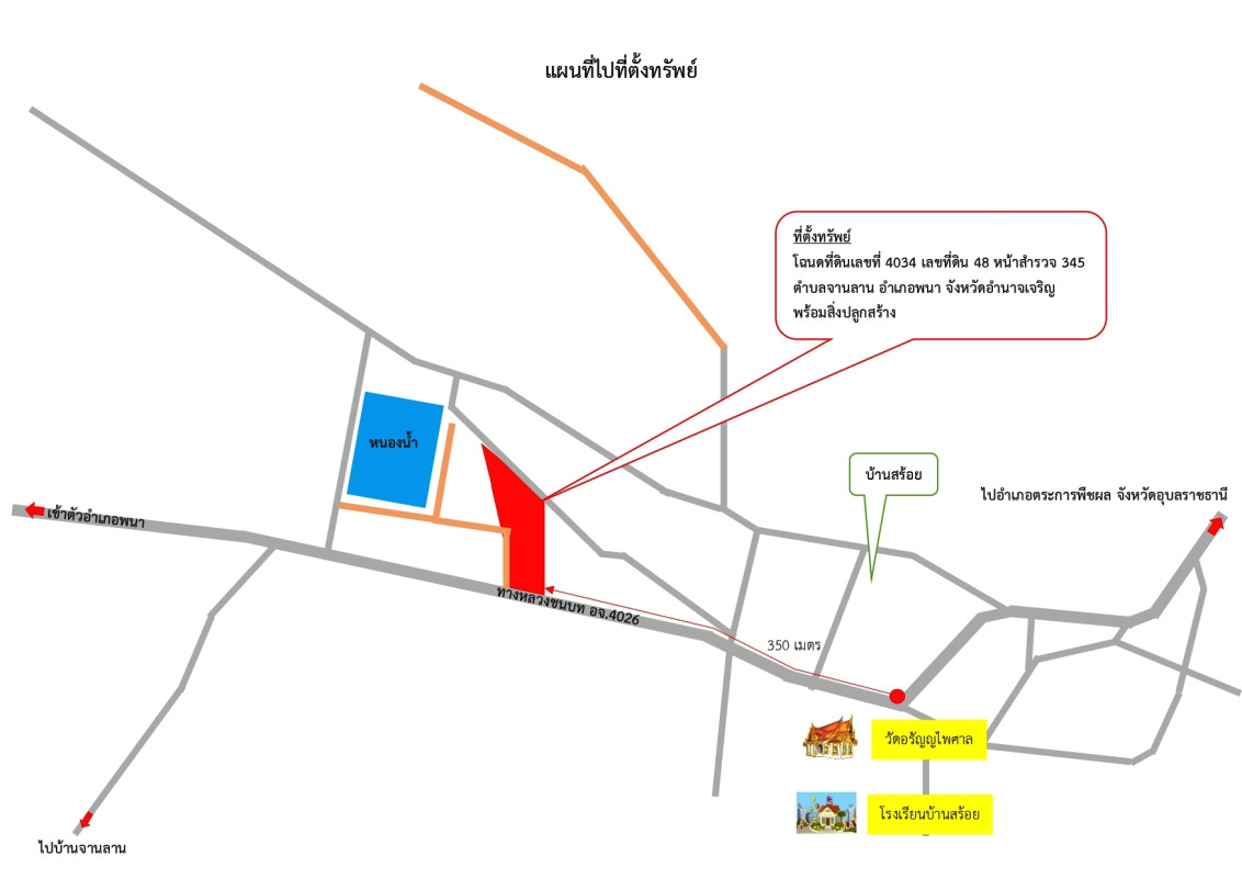 บ้านเดี่ยว อำนาจเจริญ พนา จานลาน 1913600