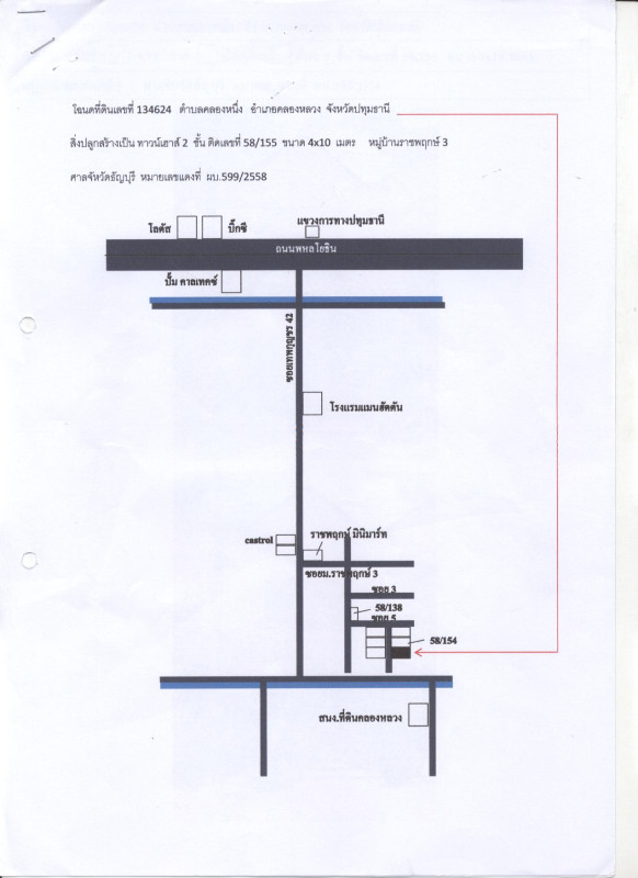 ทาวน์เฮ้าส์ ปทุมธานี คลองหลวง คลองหนึ่ง 775000