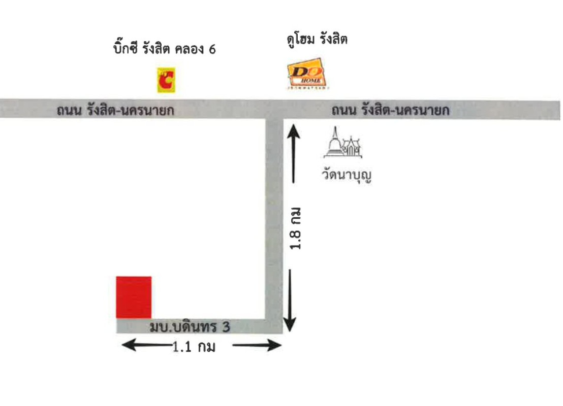 บ้านเดี่ยว ปทุมธานี ลำลูกกา บึงคำพร้อย 1441590