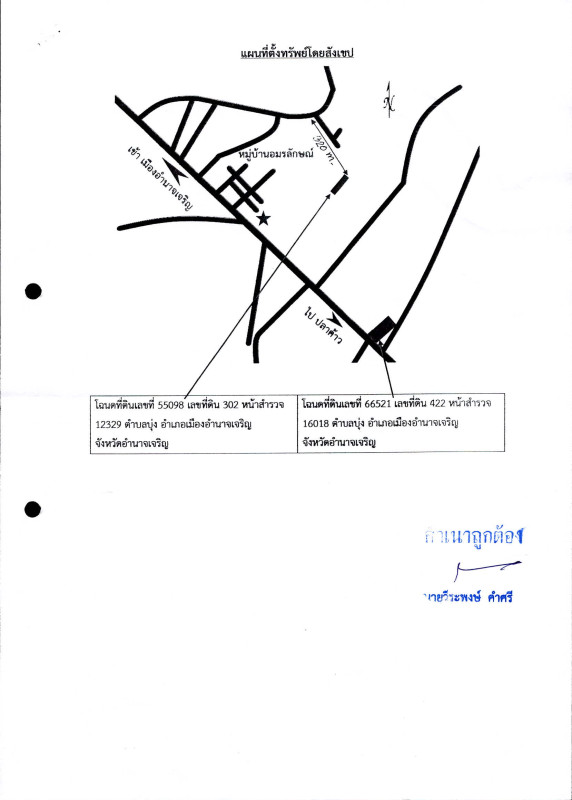 Residential land/lot Amnat Charoen Mueang Amnat Charoen Bung 375000