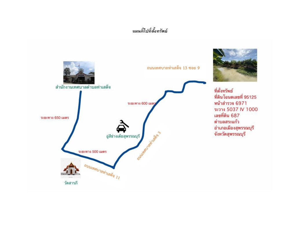 ที่ดินเปล่า สุพรรณบุรี เมืองสุพรรณบุรี สระแก้ว 240000