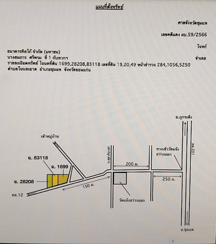 บ้านเดี่ยว ขอนแก่น ชุมแพ โนนสะอาด 1287600
