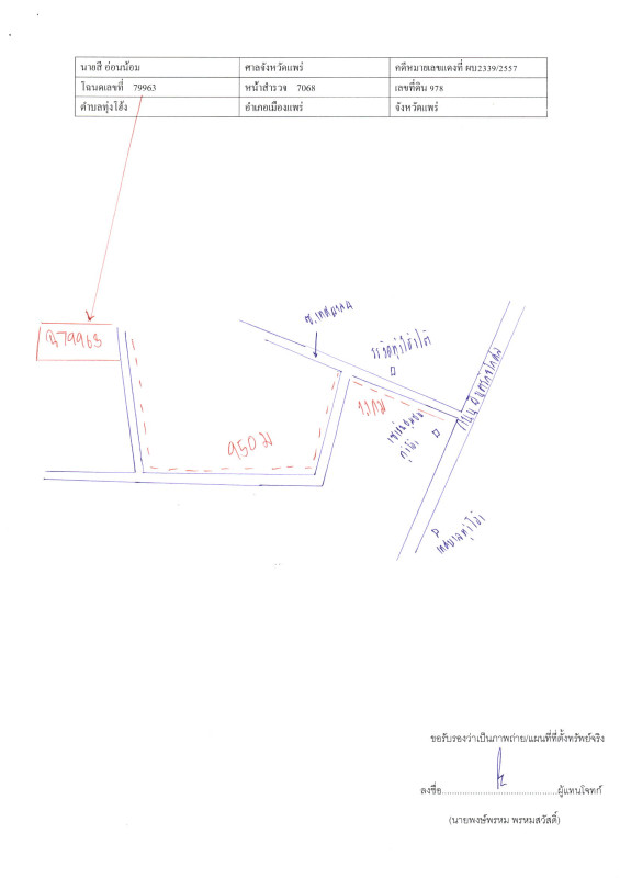 ที่ดินเปล่า แพร่ เมืองแพร่ ทุ่งโฮ้ง 306250