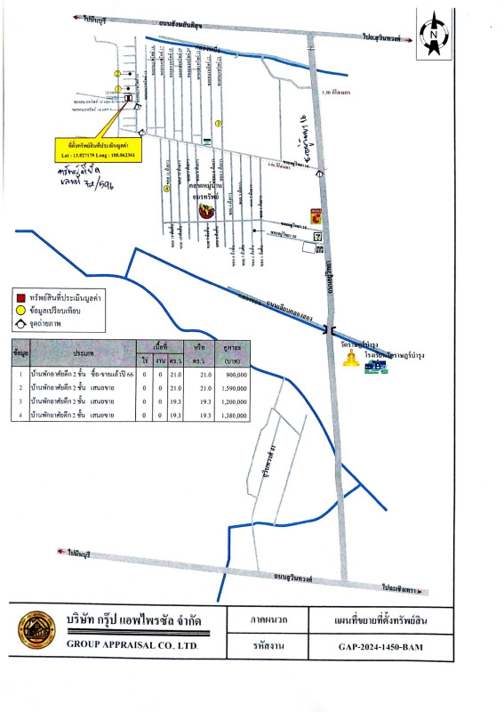 ทาวน์เฮ้าส์ กรุงเทพมหานคร หนองจอก กระทุ่มราย 661037