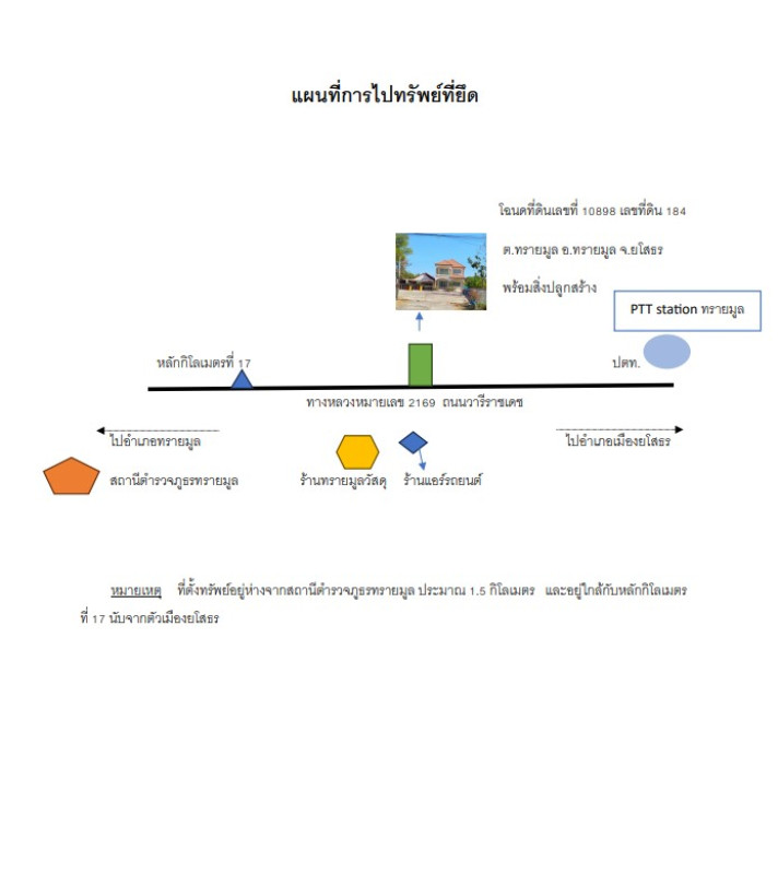 บ้านเดี่ยว ยโสธร ทรายมูล ทรายมูล 2982400