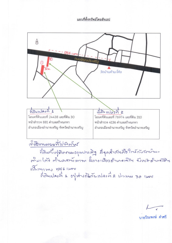 ที่ดินเปล่า อำนาจเจริญ เมืองอำนาจเจริญ สร้างนกทา 65010