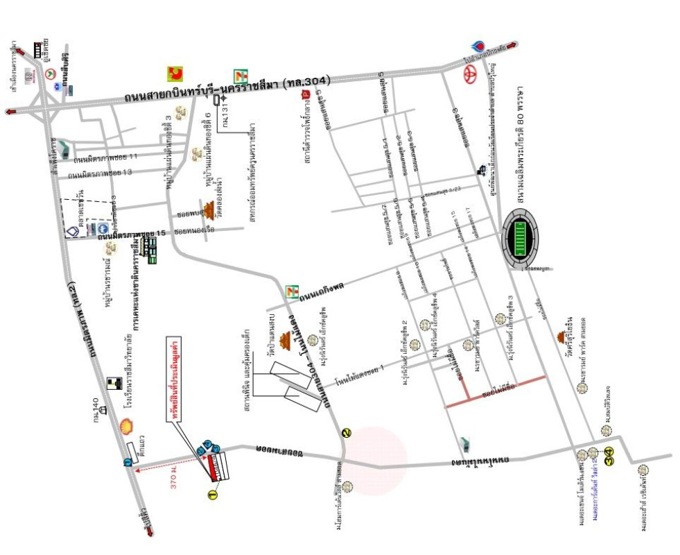 ทาวน์เฮ้าส์ นครราชสีมา เมืองนครราชสีมา สุรนารี 1711600