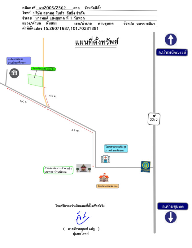 ที่ดินเปล่า นครราชสีมา ด่านขุนทด พันชนะ 829840