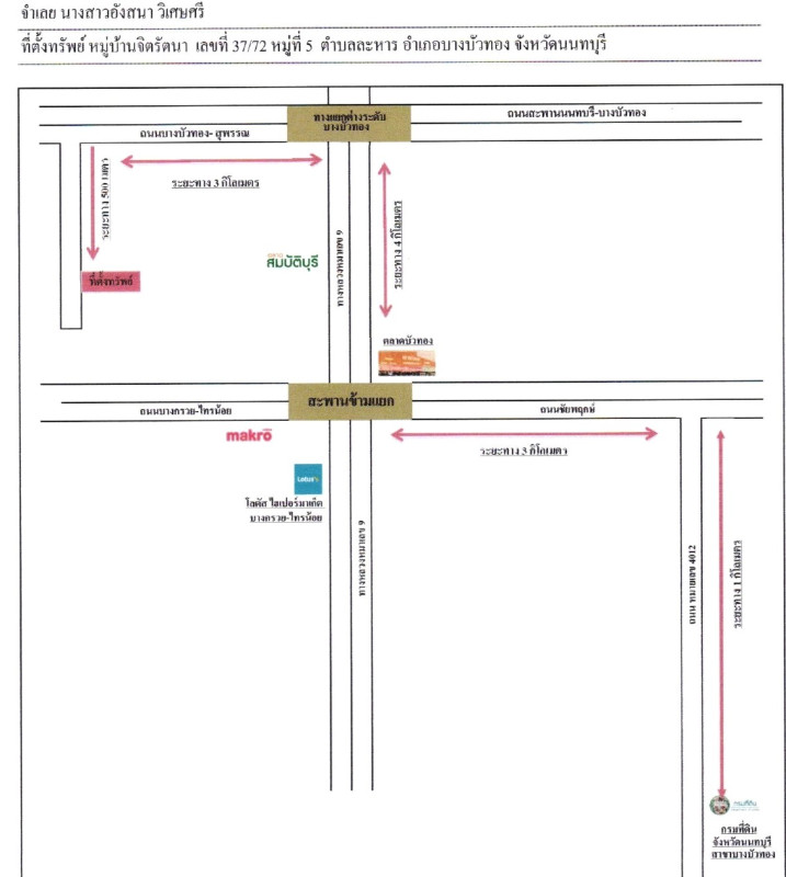 ทาวน์เฮ้าส์ นนทบุรี บางบัวทอง ละหาร 1407600