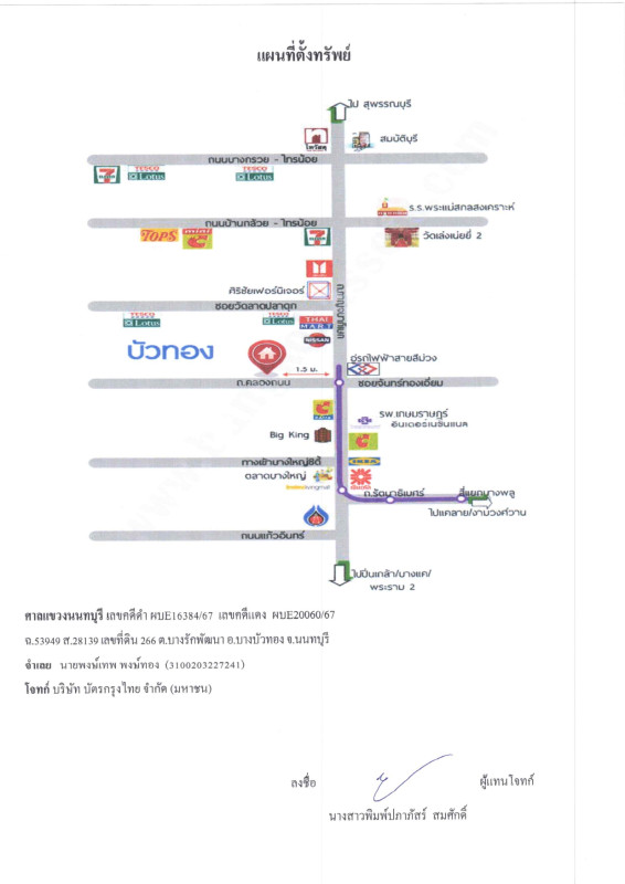 ทาวน์เฮ้าส์ นนทบุรี บางบัวทอง บางรักพัฒนา 878200