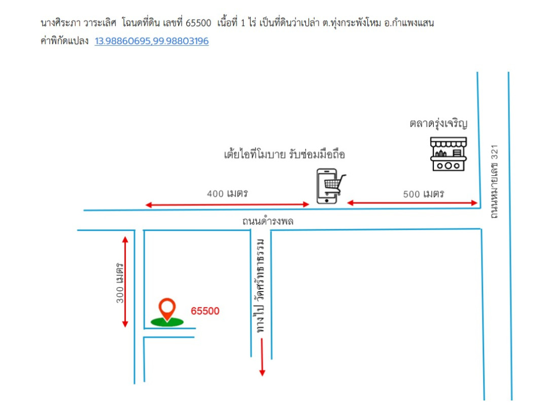 ที่ดินเปล่า นครปฐม กำแพงแสน ทุ่งกระพังโหม 200000