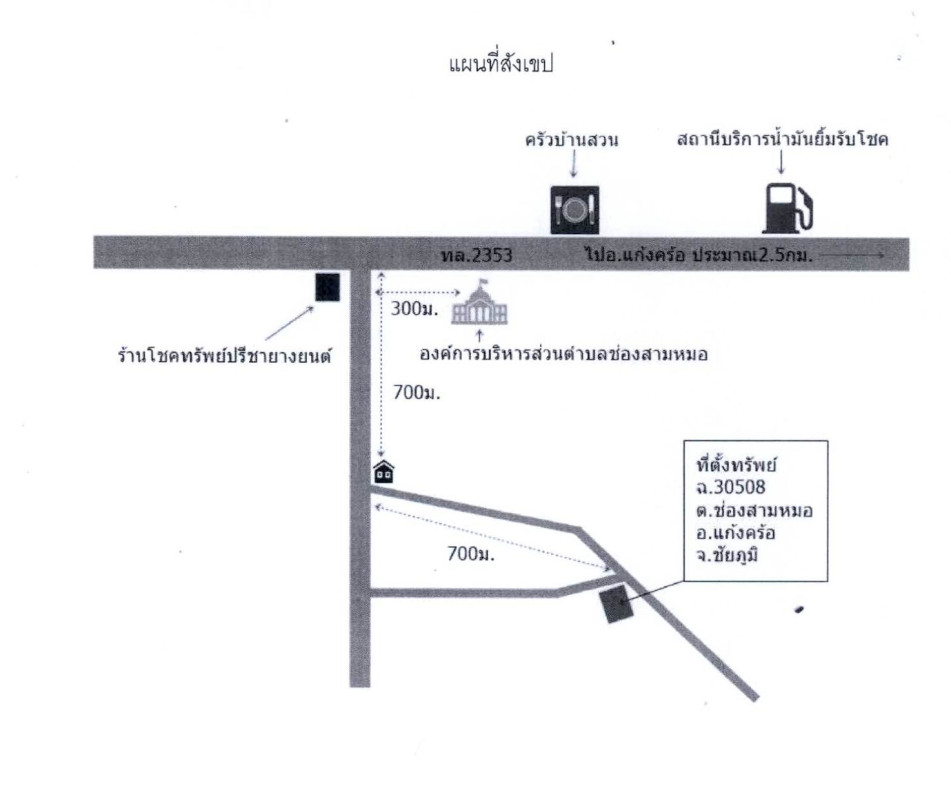 Residential land/lot Chaiyaphum Kaeng Khro Chong Sam Mo 185020