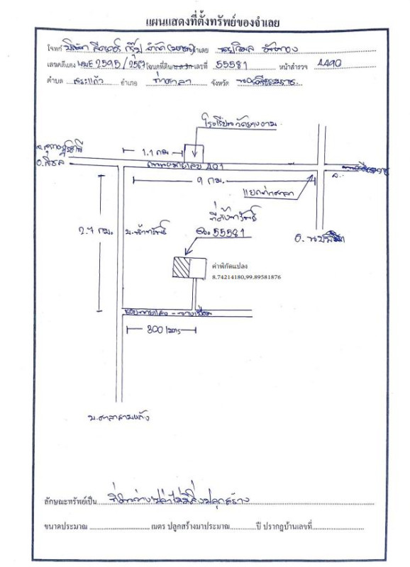 ที่ดินเปล่า นครศรีธรรมราช ท่าศาลา ท่าขึ้น 62430