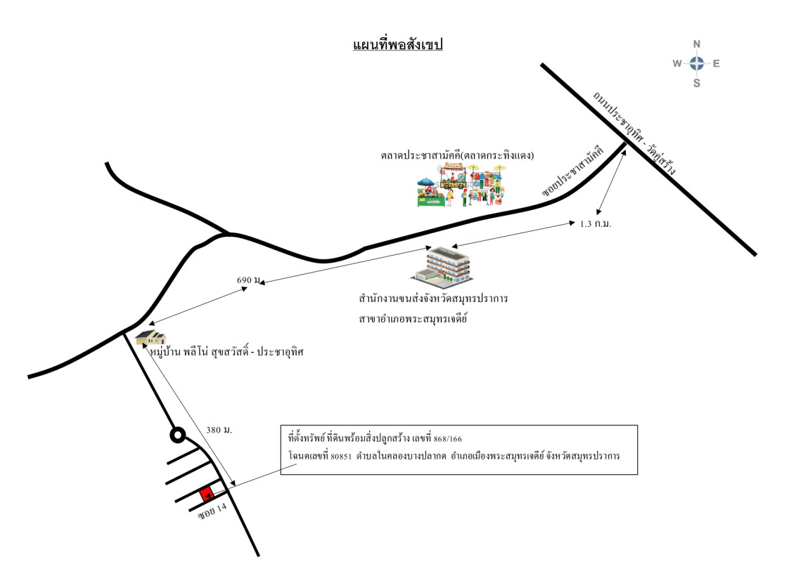ทาวน์เฮ้าส์ สมุทรปราการ พระสมุทรเจดีย์ ในคลองบางปลากด 1315346