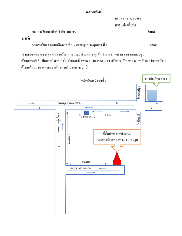 ทาวน์เฮ้าส์ นครปฐม สามพราน กระทุ่มล้ม 742400