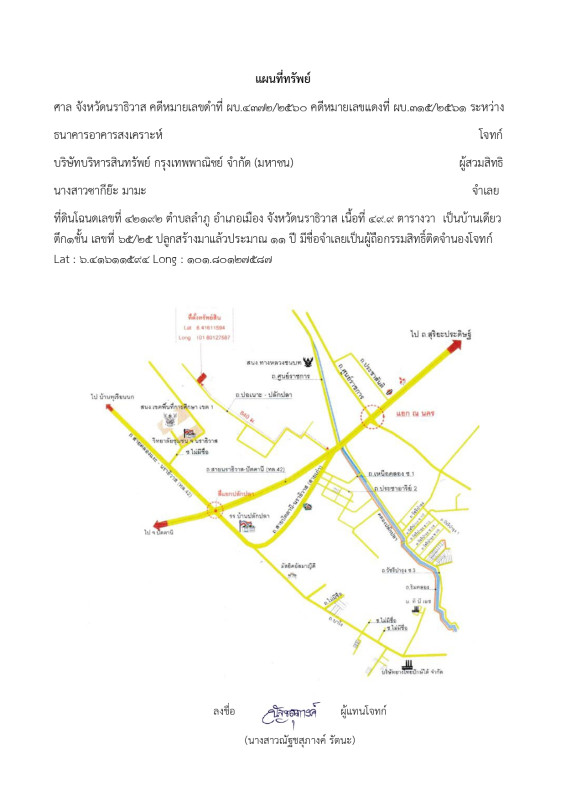 ทาวน์เฮ้าส์ นราธิวาส เมืองนราธิวาส ลำภู 776420