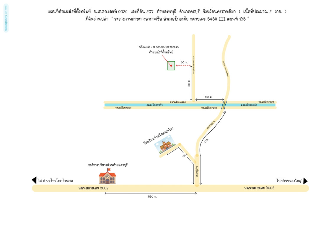 Residential land/lot Nakhon Ratchasima Khon Buri Khon Buri 40000