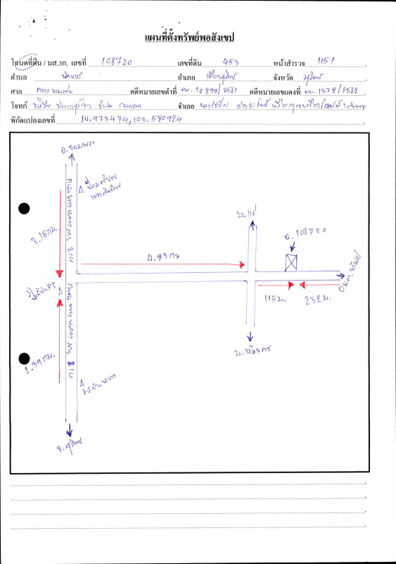 Residential land/lot Surin Khwao Sinarin Ban Rae 192000