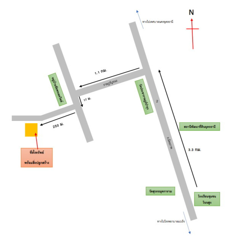 บ้านเดี่ยว อุดรธานี เมืองอุดรธานี โนนสูง 1145805