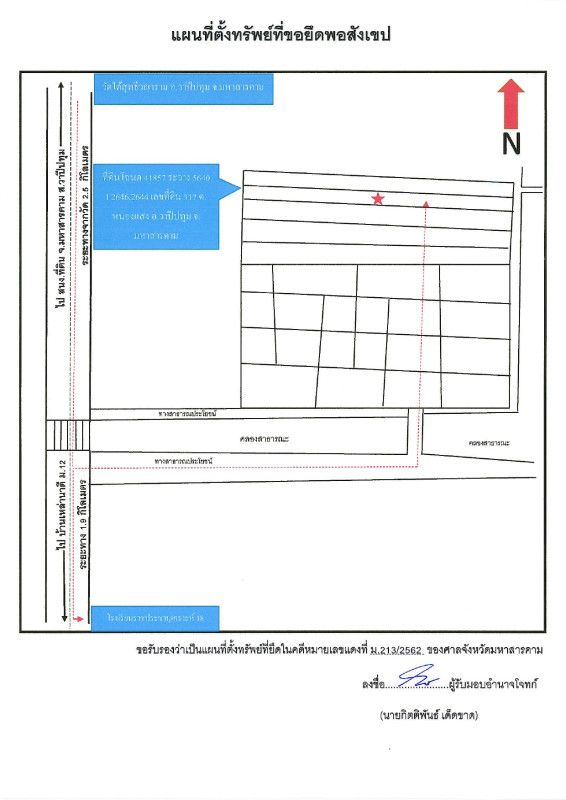 ที่ดินเปล่า มหาสารคาม วาปีปทุม โพธิ์ชัย 220000