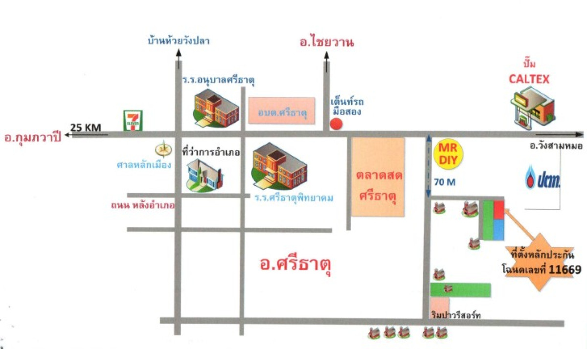 บ้านเดี่ยว อุดรธานี ศรีธาตุ ศรีธาตุ 1103228