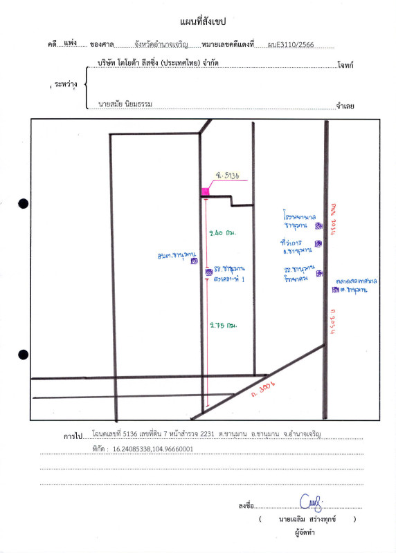 ที่ดินเปล่า อำนาจเจริญ ชานุมาน ชานุมาน 2560600