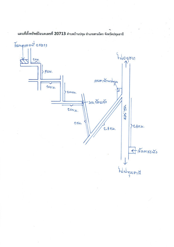 ทาวน์เฮ้าส์ ปทุมธานี สามโคก บ้านปทุม 933119