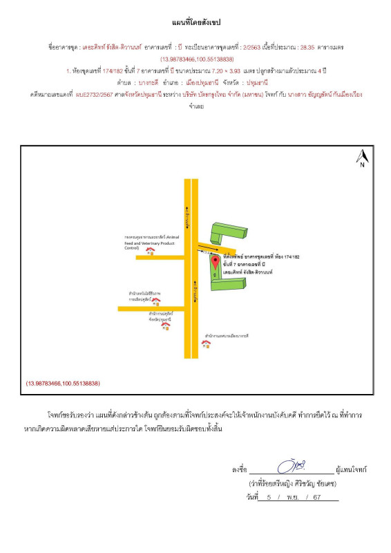 คอนโด ปทุมธานี เมืองปทุมธานี บางกะดี 1029105