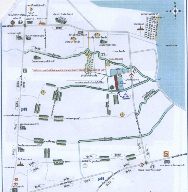 ที่ดินเปล่า ปัตตานี เมืองปัตตานี บานา 3919795