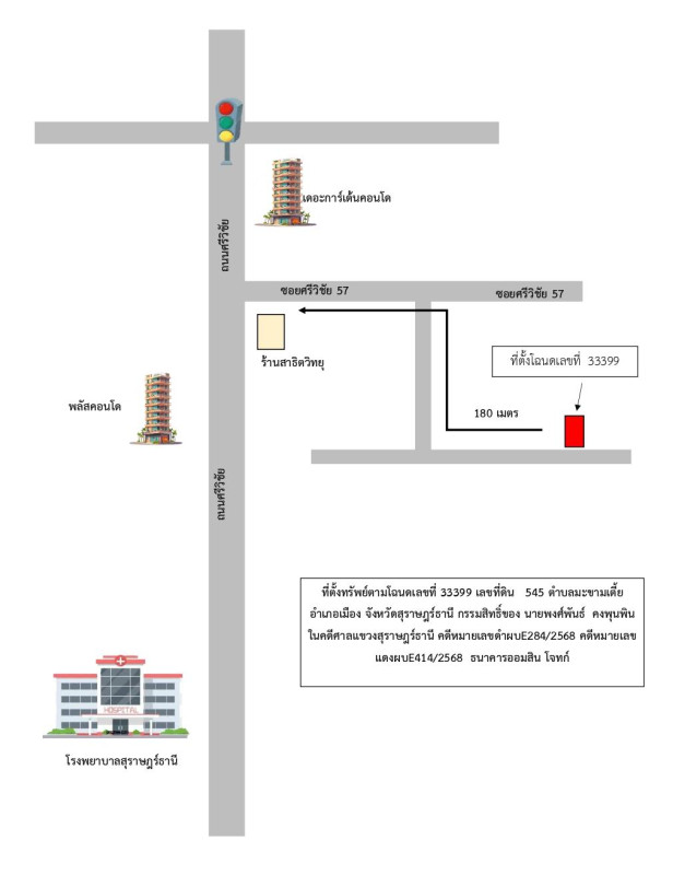 ทาวน์เฮ้าส์ สุราษฎร์ธานี เมืองสุราษฎร์ธานี มะขามเตี้ย 1429000
