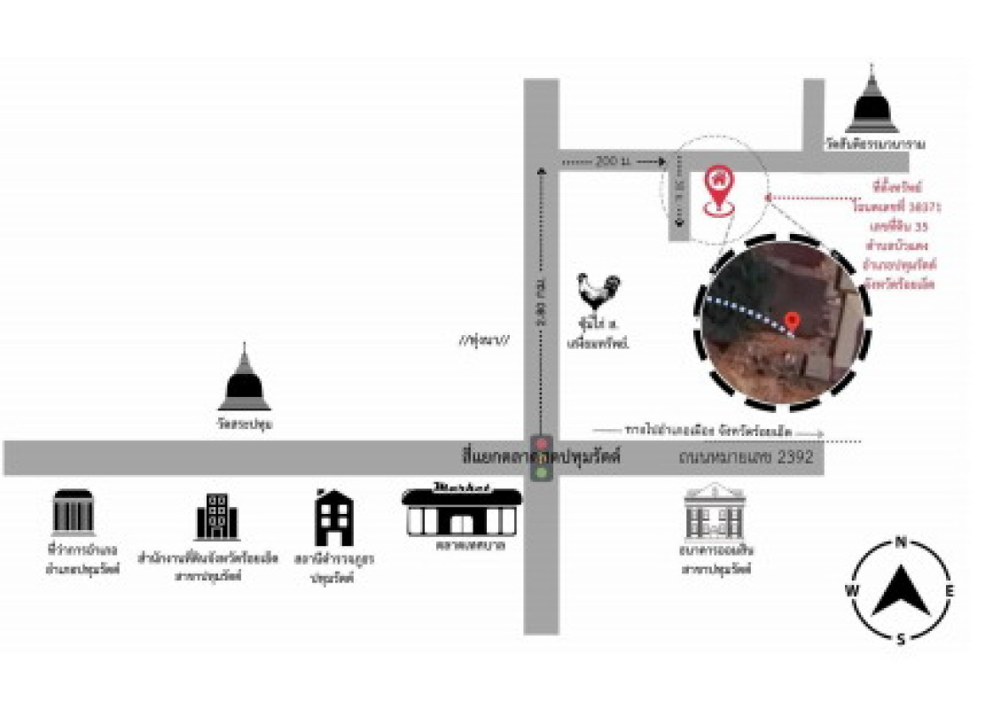 บ้านเดี่ยว ร้อยเอ็ด ปทุมรัตต์ บัวแดง 1247000