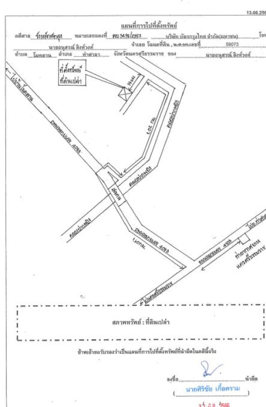 ที่ดินเปล่า นครศรีธรรมราช ท่าศาลา โมคลาน 33750