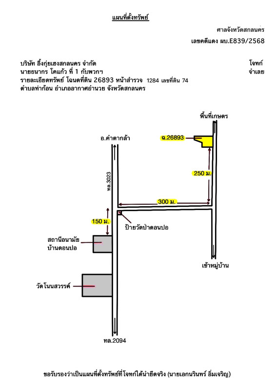 ที่ดินเปล่า สกลนคร อากาศอำนวย ท่าก้อน 317330