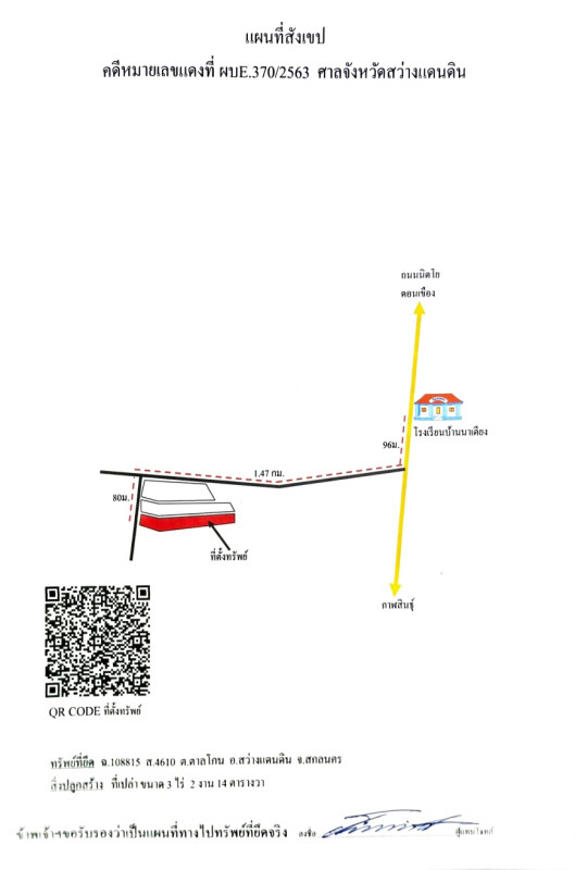 ที่ดินเปล่า สกลนคร สว่างแดนดิน ตาลโกน 212100