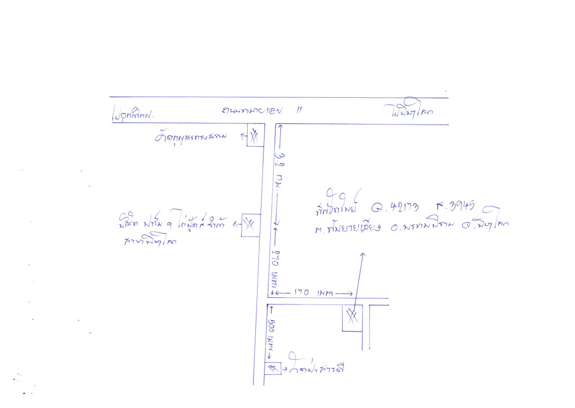 ที่ดินเปล่า พิษณุโลก พรหมพิราม ทับยายเชียง 13000