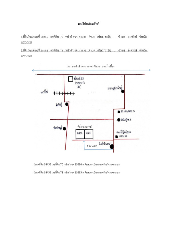 ที่ดินเปล่า นครนายก องครักษ์ ศีรษะกระบือ 50000