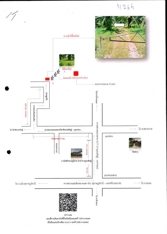 Residential land/lot Surat Thani Kanchanadit Kadae 364500