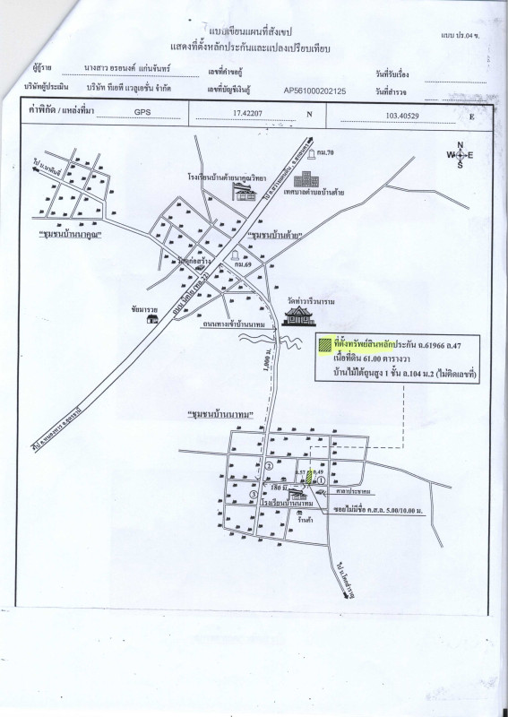 บ้านเดี่ยว สกลนคร สว่างแดนดิน บ้านต้าย 494050