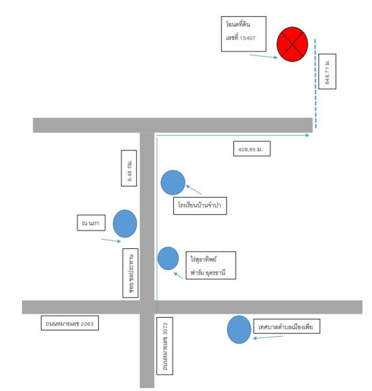 ที่ดินเปล่า อุดรธานี กุดจับ เชียงเพ็ง 900000