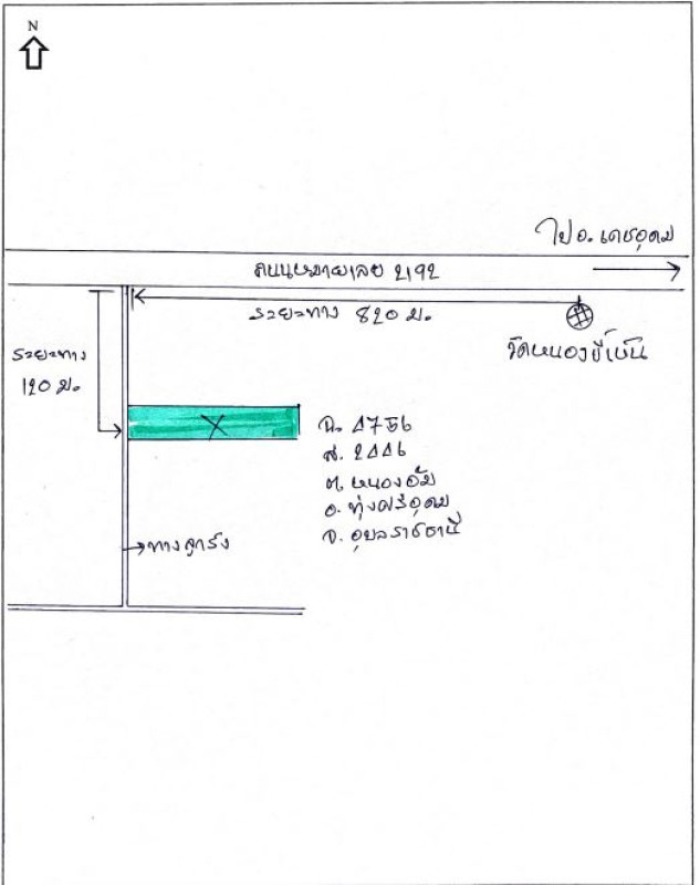 ที่ดินเปล่า อุบลราชธานี ทุ่งศรีอุดม หนองอ้ม 430120