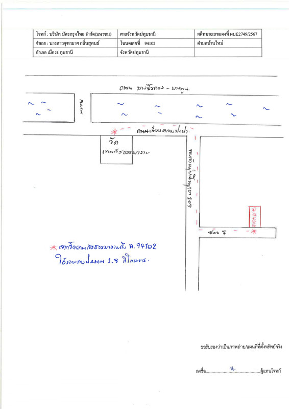 ทาวน์เฮ้าส์ ปทุมธานี เมืองปทุมธานี บ้านใหม่ 1030555