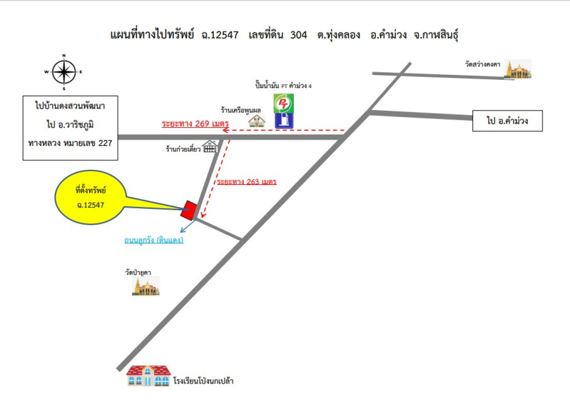 บ้านเดี่ยว กาฬสินธุ์ คำม่วง ทุ่งคลอง 458120